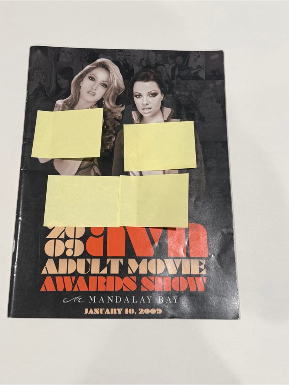 2009 AVN Adult Movie Awards Show Program - Black & Red Cover